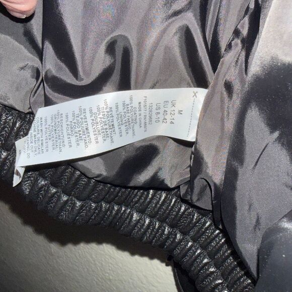 🖤 TOPSHOP Oversized Faux Leather Bomber Jacket- Size Medium Brand New - Picture 6 of 6